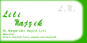 lili majzik business card